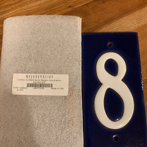 Italian handcast ceramic house numbers - Picture 5 of 5